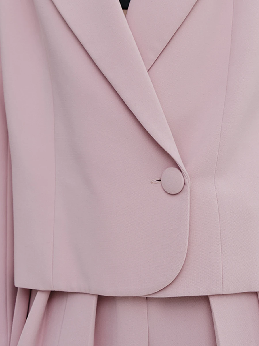 Жакет-фрак однотонный