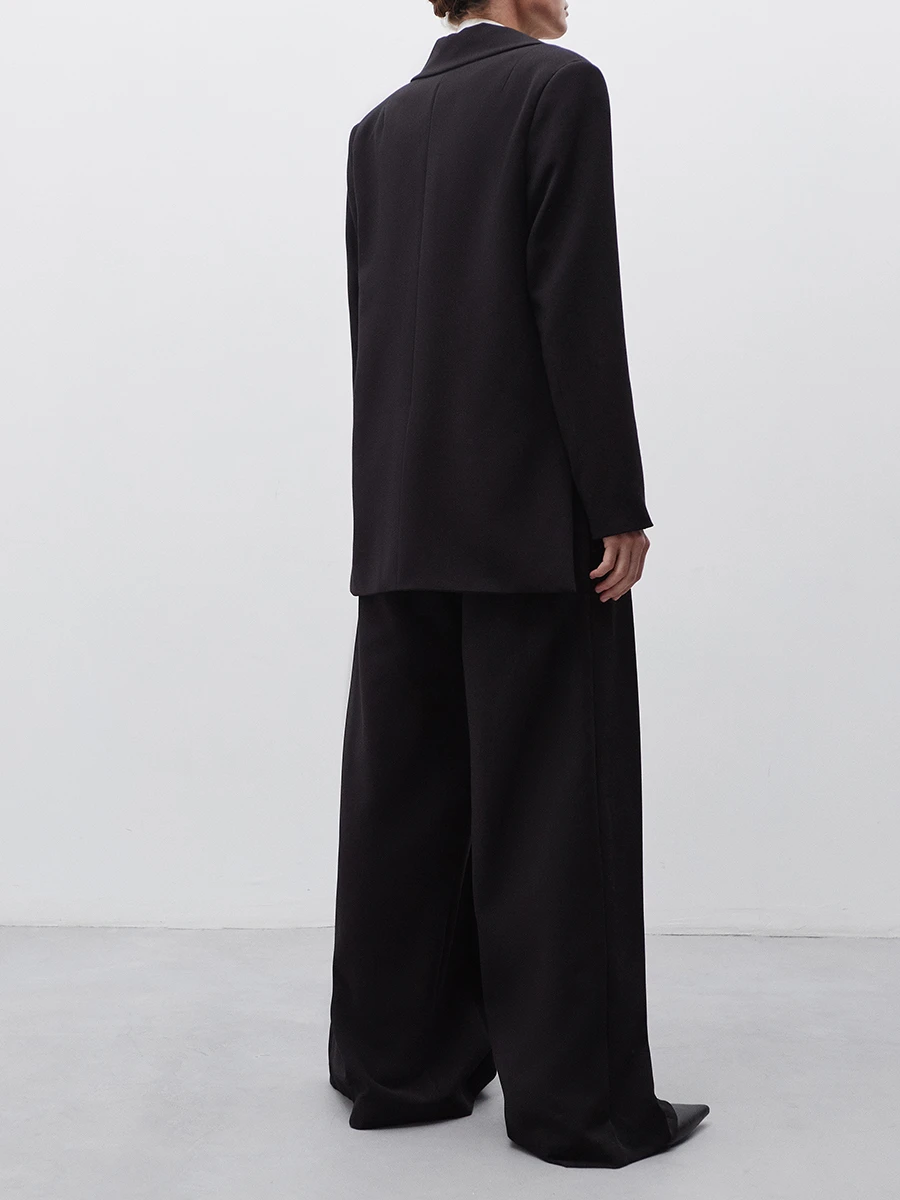 Жакет-фрак однотонный