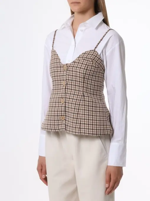 Топ в клетку NANUSHKA