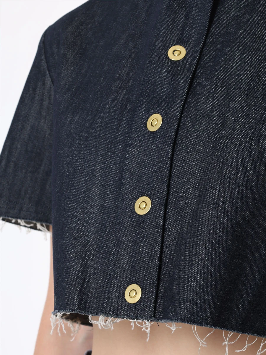 Топ джинсовый