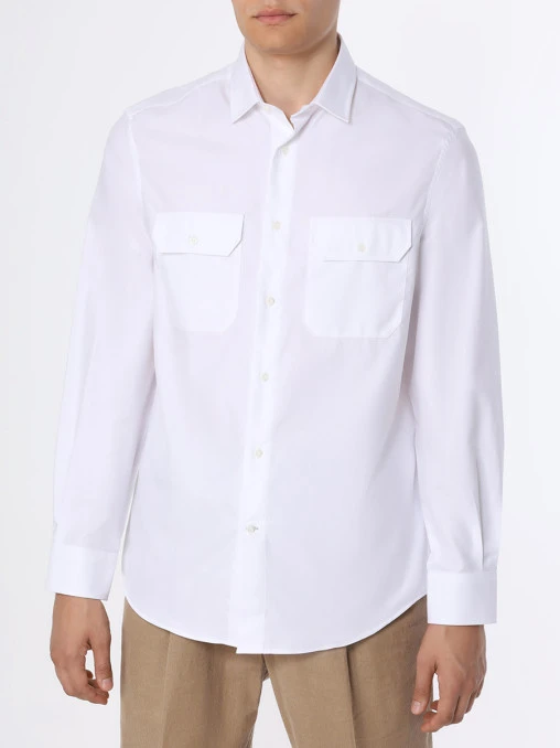 Рубашка Easy Fit хлопковая BRUNELLO CUCINELLI
