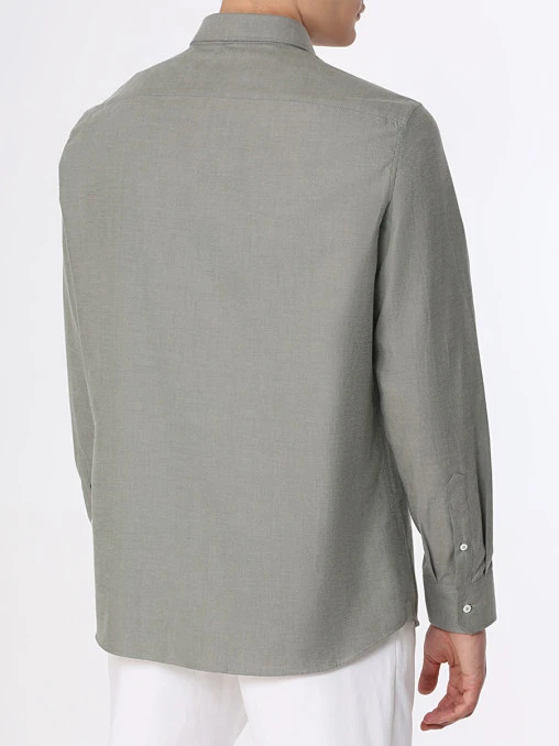 Рубашка Easy Fit хлопковая BRUNELLO CUCINELLI
