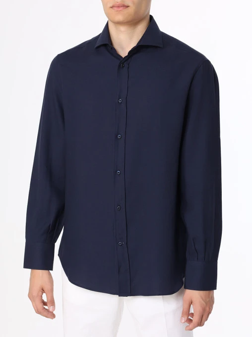 Рубашка Basic Fit хлопковая BRUNELLO CUCINELLI