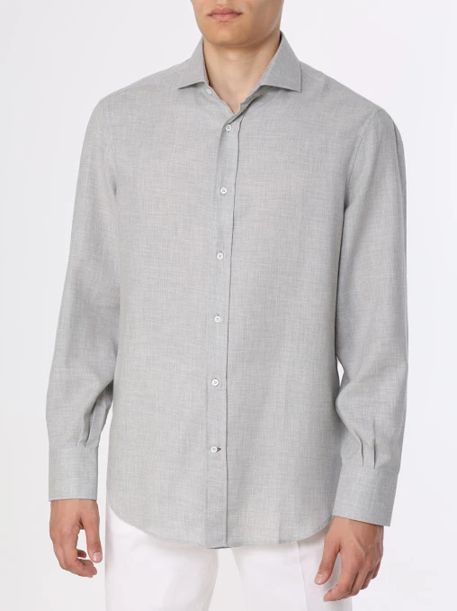 Рубашка Basic Fit хлопковая BRUNELLO CUCINELLI