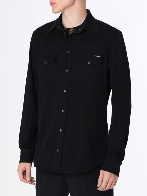 Рубашка Slim Fit джинсовая DOLCE & GABBANA