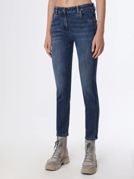 Джинсы Extra Skinny Fit хлопковые BRUNELLO CUCINELLI