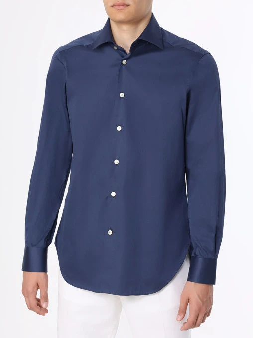 Рубашка Slim Fit хлопковая KITON