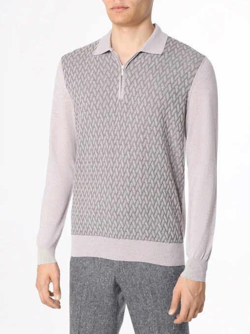 Поло шерстяное BERTOLO LUXURY MENSWEAR
