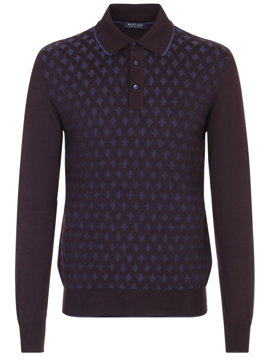 Поло из шерсти и шелка