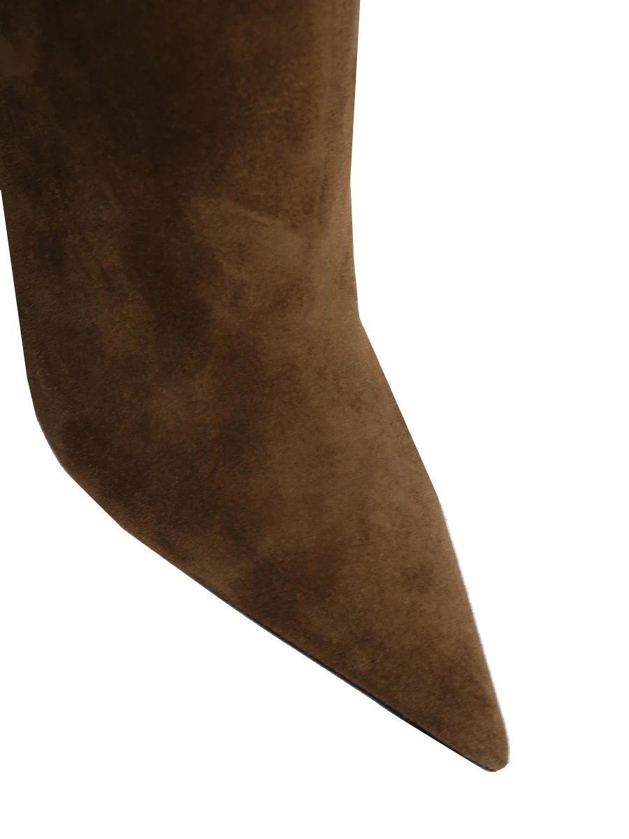 Сапоги замшевые