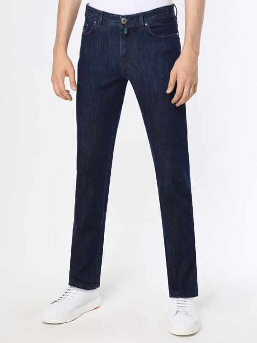 Джинсы Slim Fit хлопковые LUIGI BORRELLI