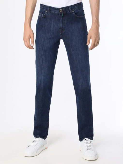 Джинсы Slim Fit хлопковые LUIGI BORRELLI