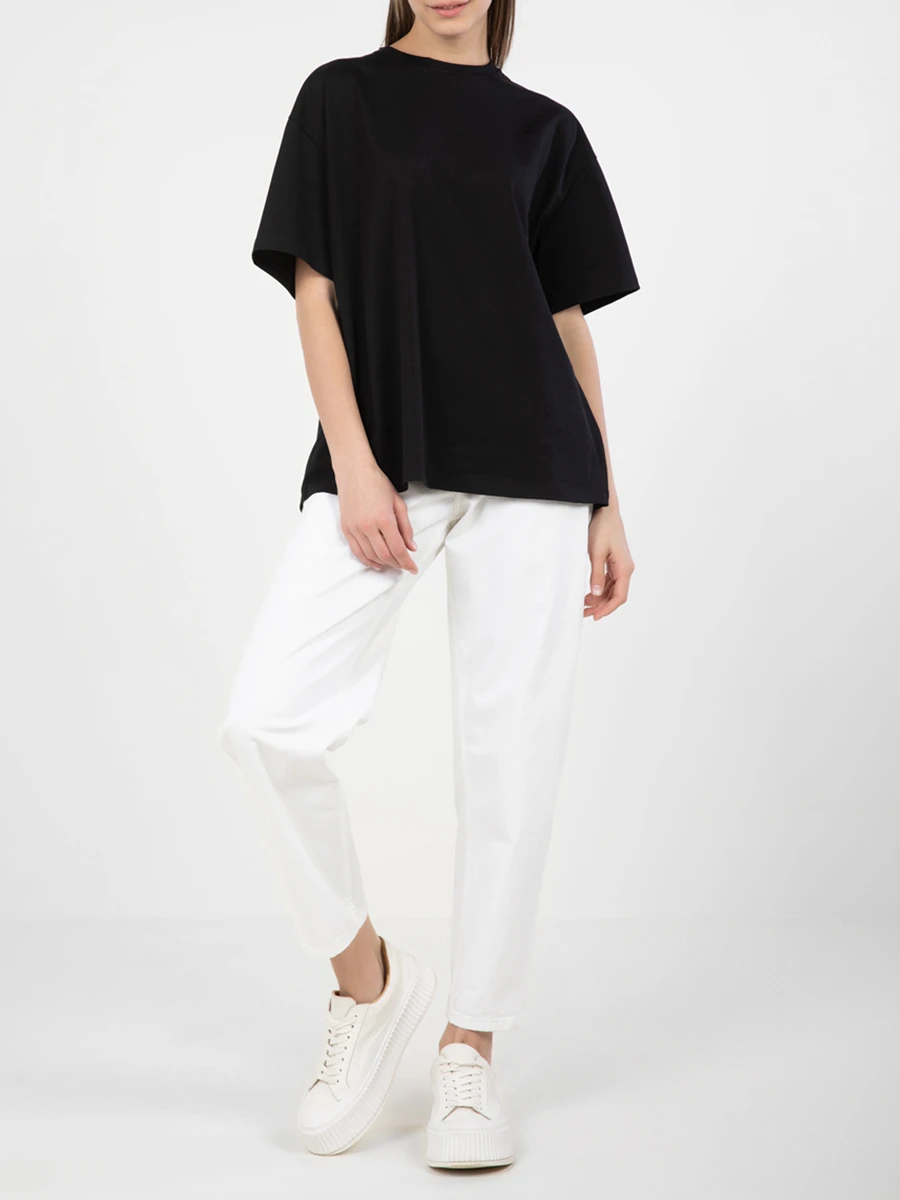 Джинсы Mom Fit хлопковые