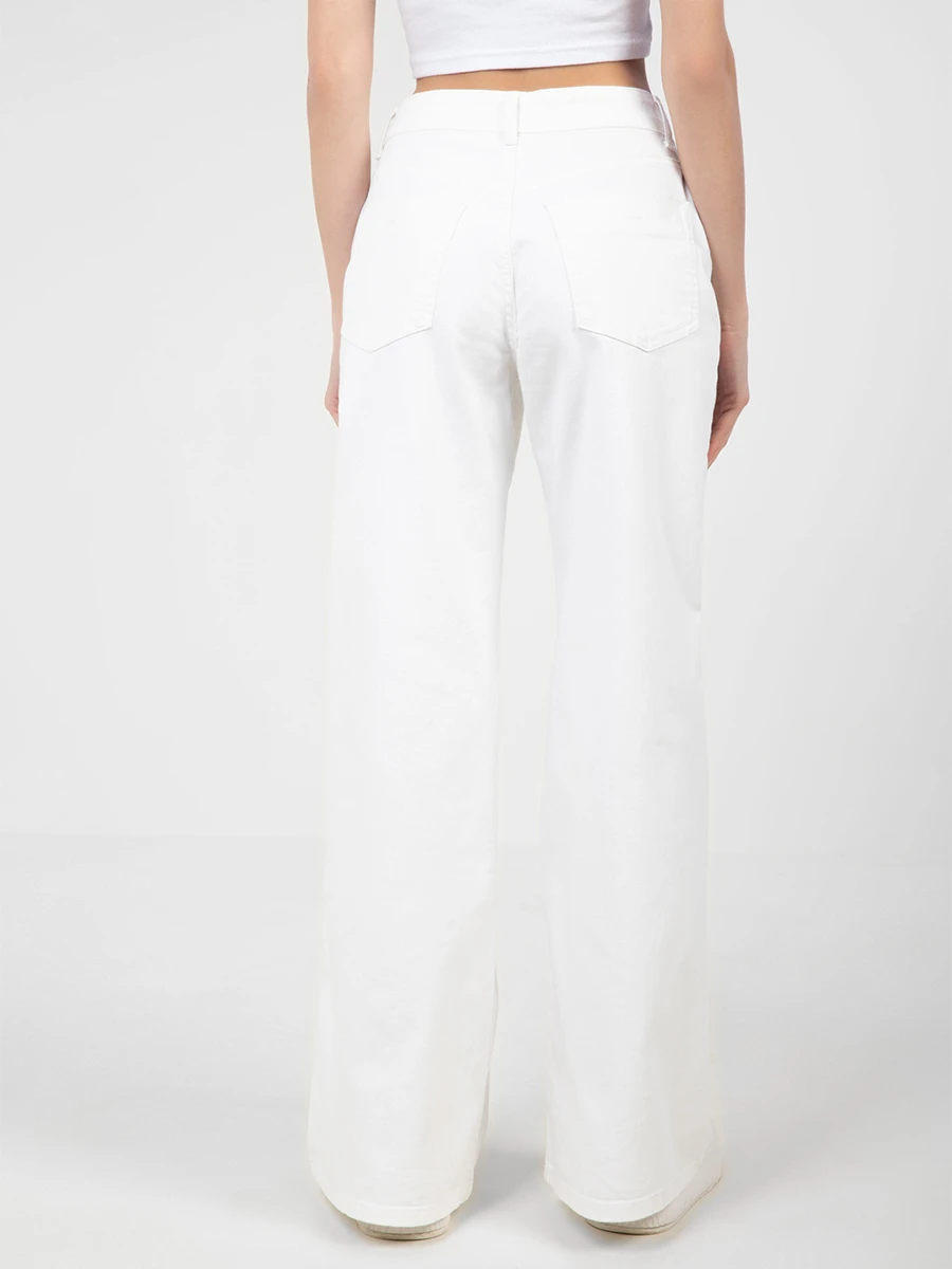 Джинсы-палаццо хлопковые