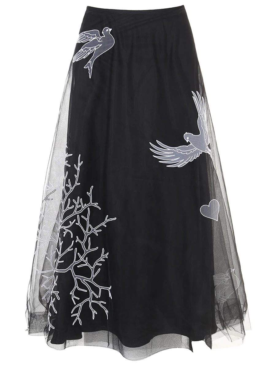 Юбка с сеткой