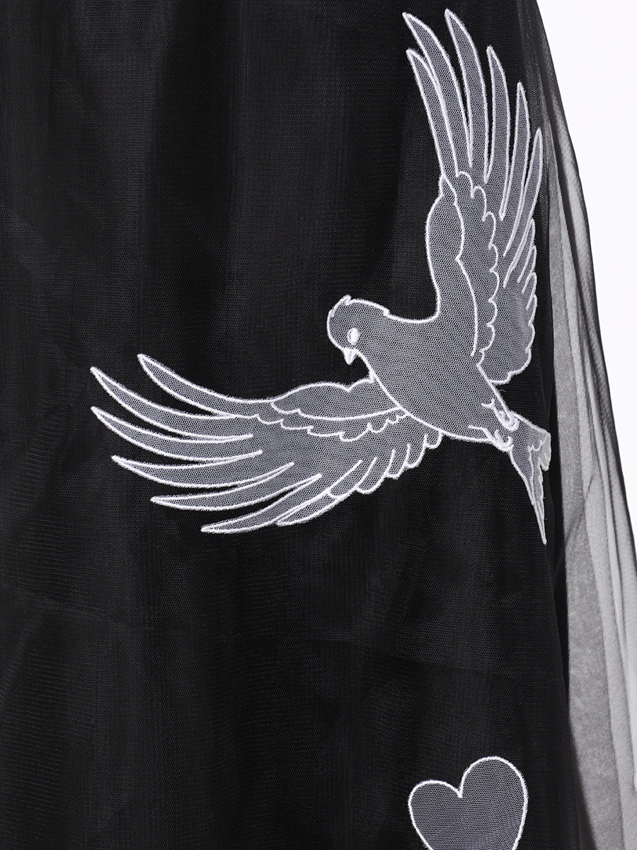 Юбка с сеткой