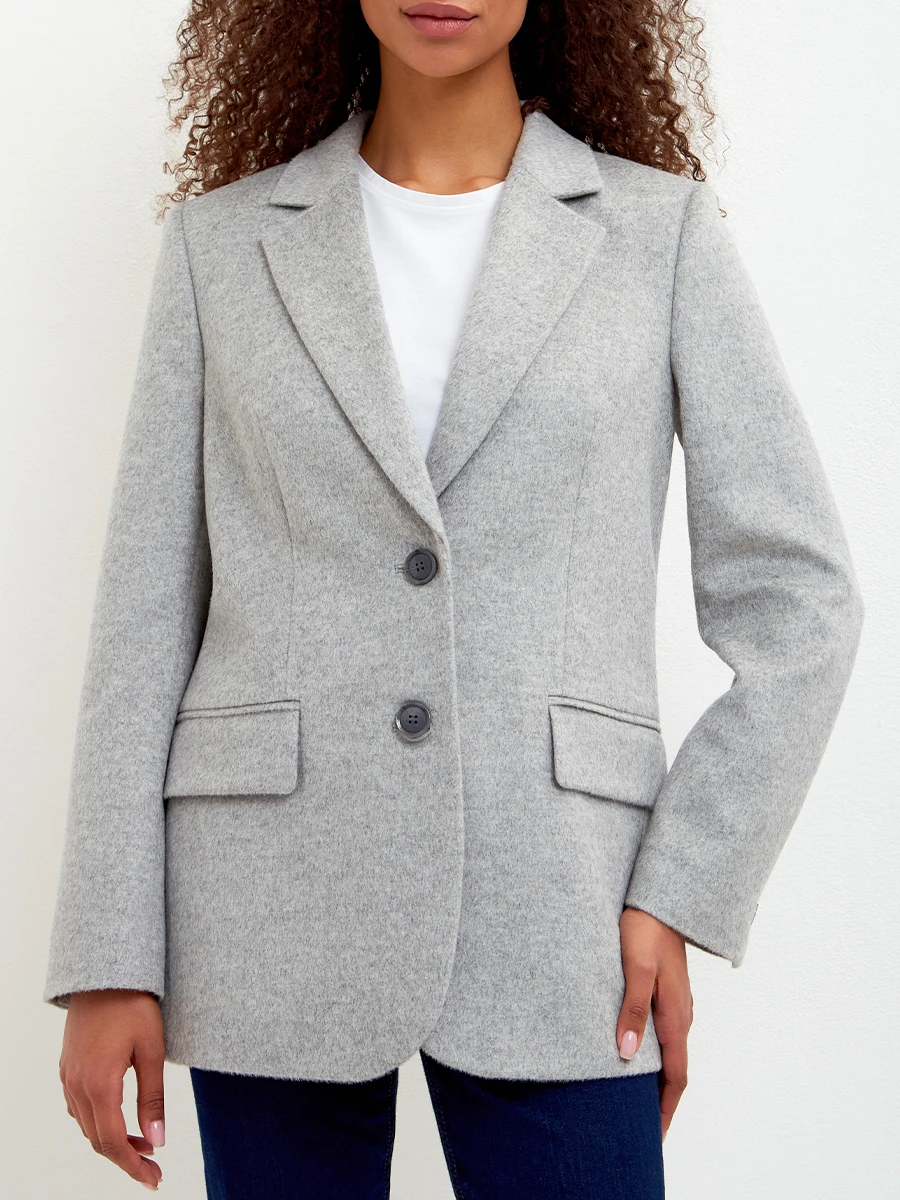 Пиджак из шерсти и вискозы