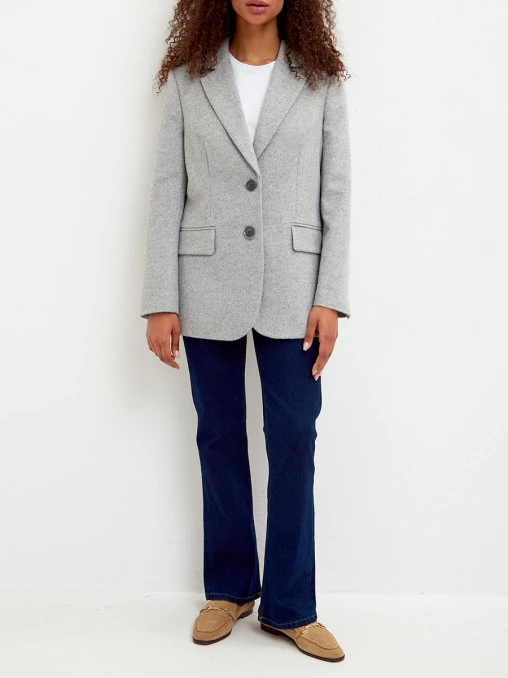 Пиджак из шерсти и вискозы VINNIS