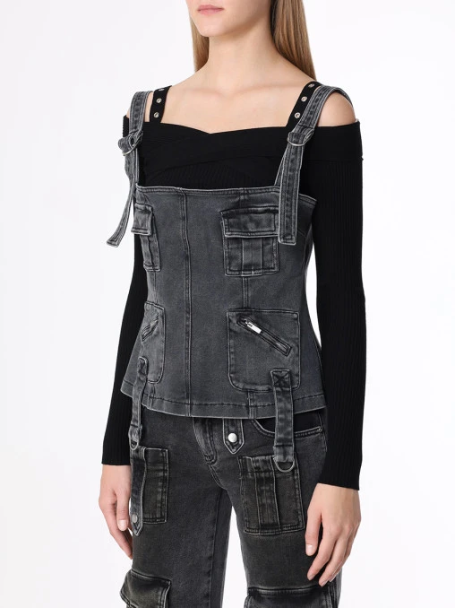 Топ джинсовый BLUMARINE