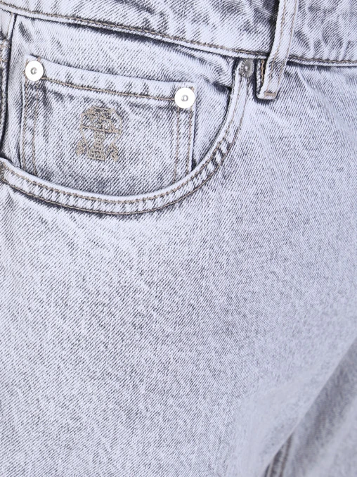 Джинсы Slim Fit хлопковые BRUNELLO CUCINELLI