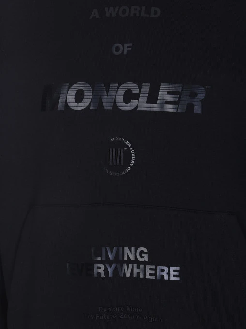Худи хлопковое MONCLER
