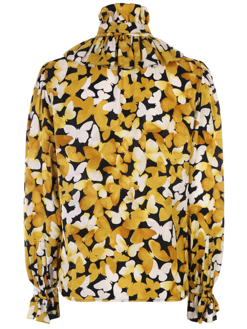 Блуза шелковая SAINT LAURENT