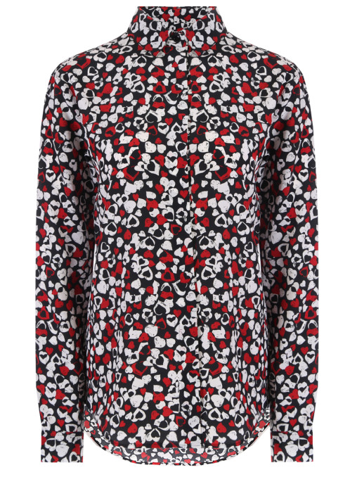 Рубашка шелковая SAINT LAURENT