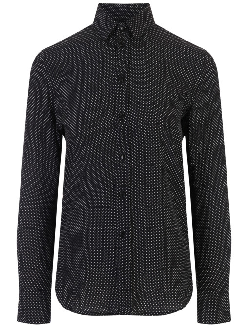 Рубашка шелковая SAINT LAURENT