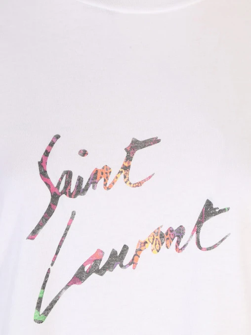 Футболка хлопковая SAINT LAURENT