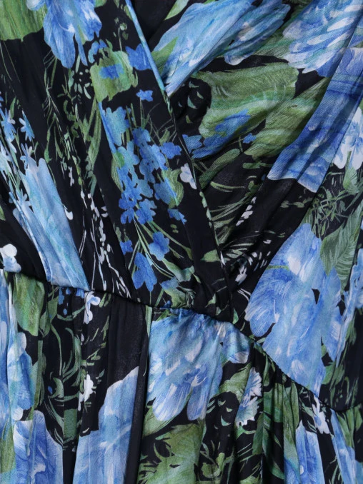 Платье комбинированное BALENCIAGA