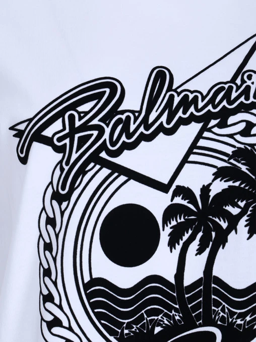 Футболка хлопковая BALMAIN