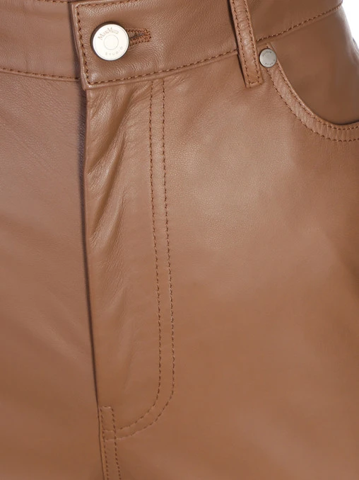 Брюки из экокожи MAX MARA