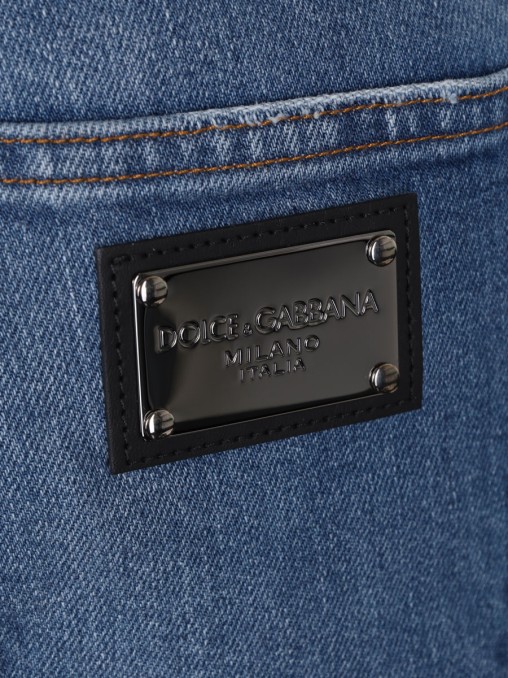 Джинсы Slim Fit хлопковые DOLCE & GABBANA