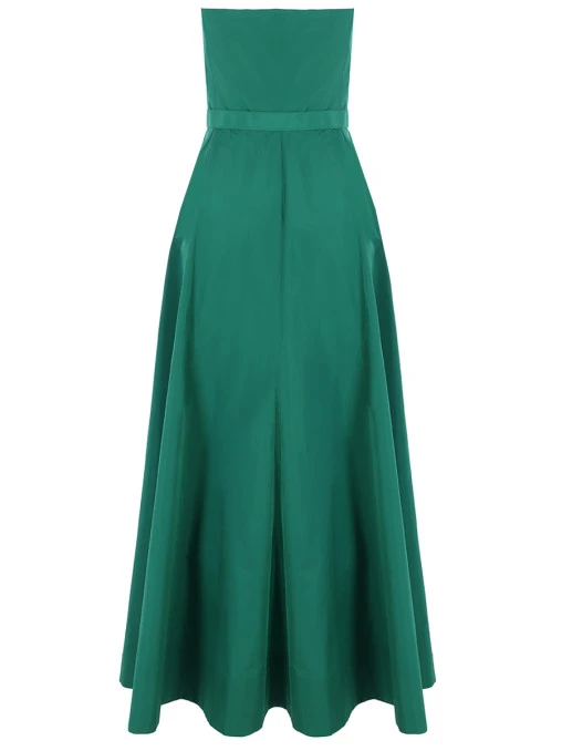 Платье зеленое, вечернее, открытые плечи MAX MARA