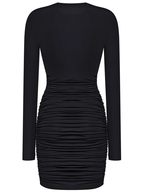 Платье с драпировкой RA&LLY