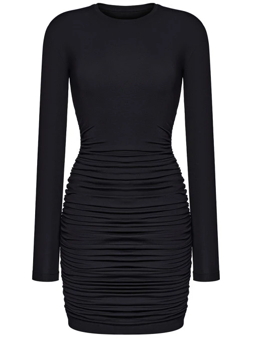 Платье с драпировкой RA&LLY