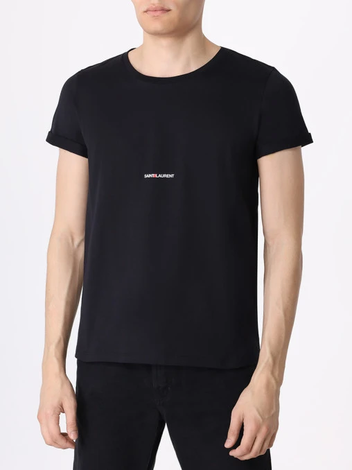 Футболка хлопковая SAINT LAURENT