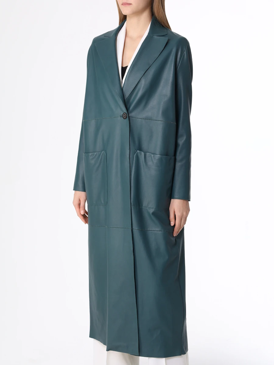 Плащ кожаный