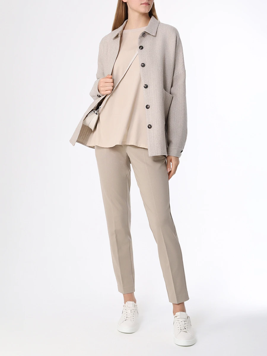 Блуза комбинированная