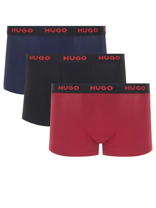 Набор из трех хлопковых боксеров HUGO