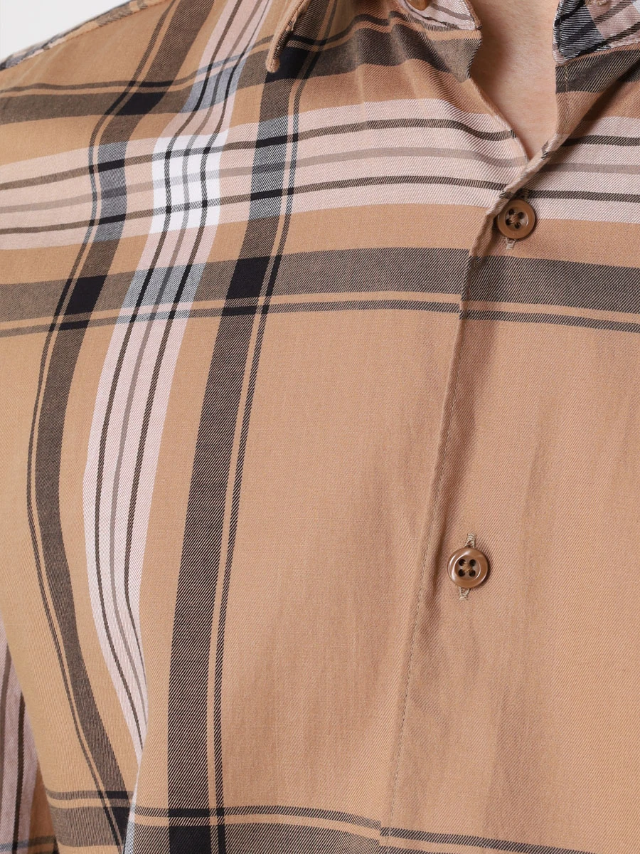 Рубашка Casual Fit из лиоцелла и хлопка