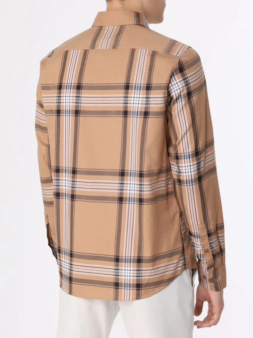 Рубашка Casual Fit из лиоцелла и хлопка BOSS