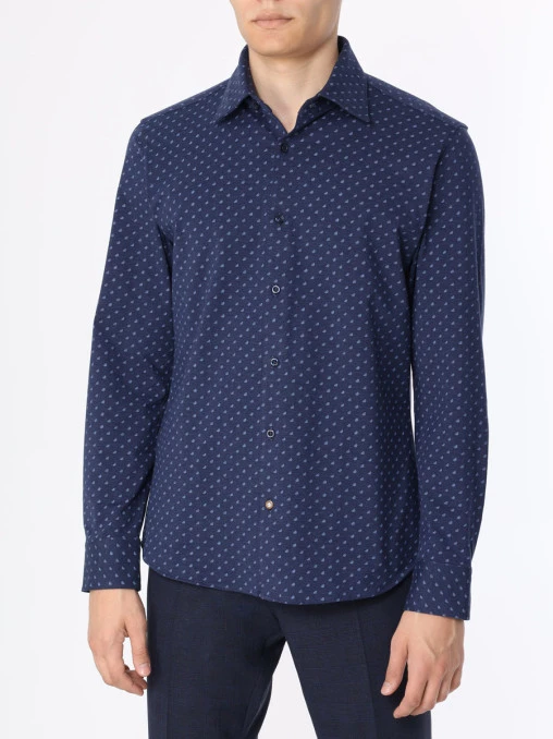 Рубашка Casual Fit хлопковая BOSS