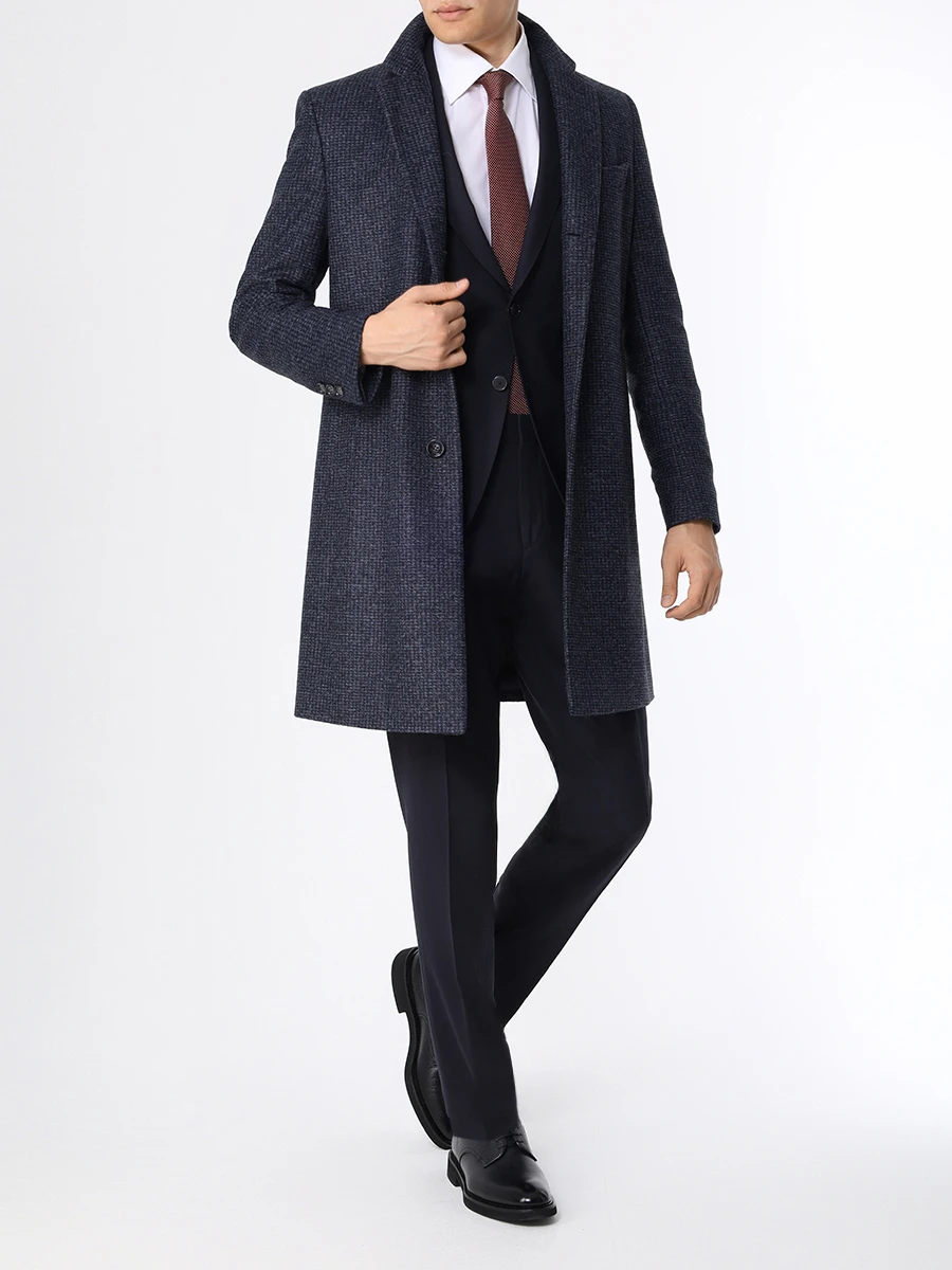 Пальто однотонное