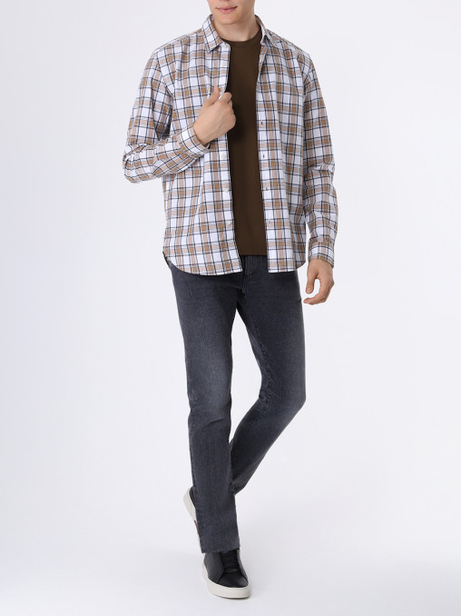 Футболка Slim Fit хлопковая BOSS