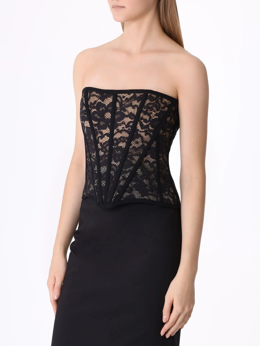 Топ-бюстье кружевной
