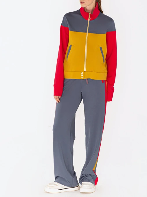 Брюки с лампасами POLINA MIRCHEVA