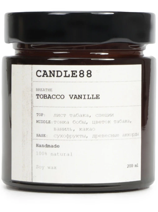 Свеча ароматическая Tobacco Vanille CANDLE88