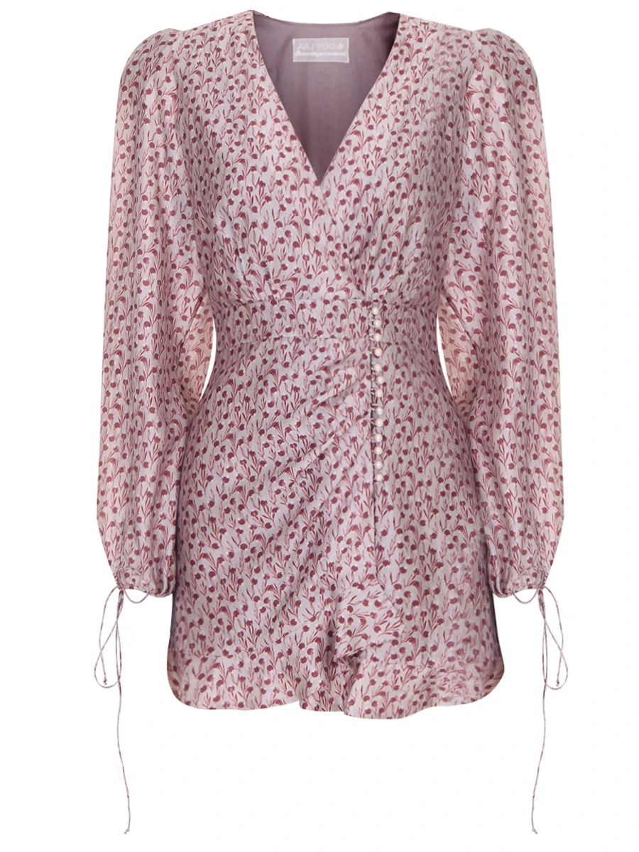 Платье из вискозы и шелка