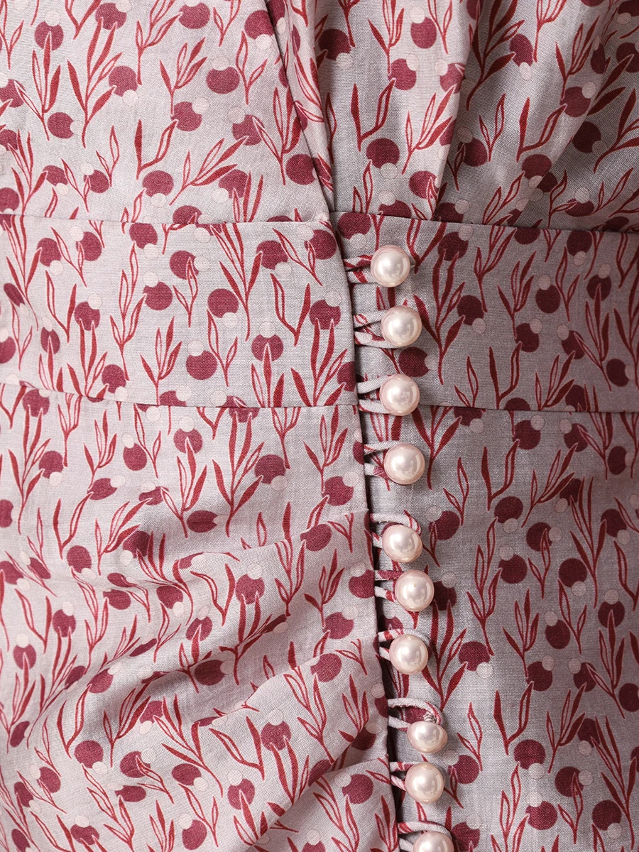 Платье из вискозы и шелка